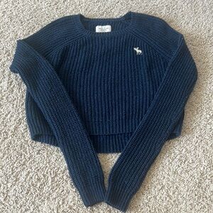 Abercrombie & Fitch Navy Cable Knit Sweater